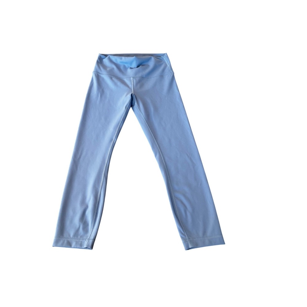 Lululemon Align High-Rise Crop 21 Light Blue Nulu Yoga Leggings Size 8 LW6CAMS